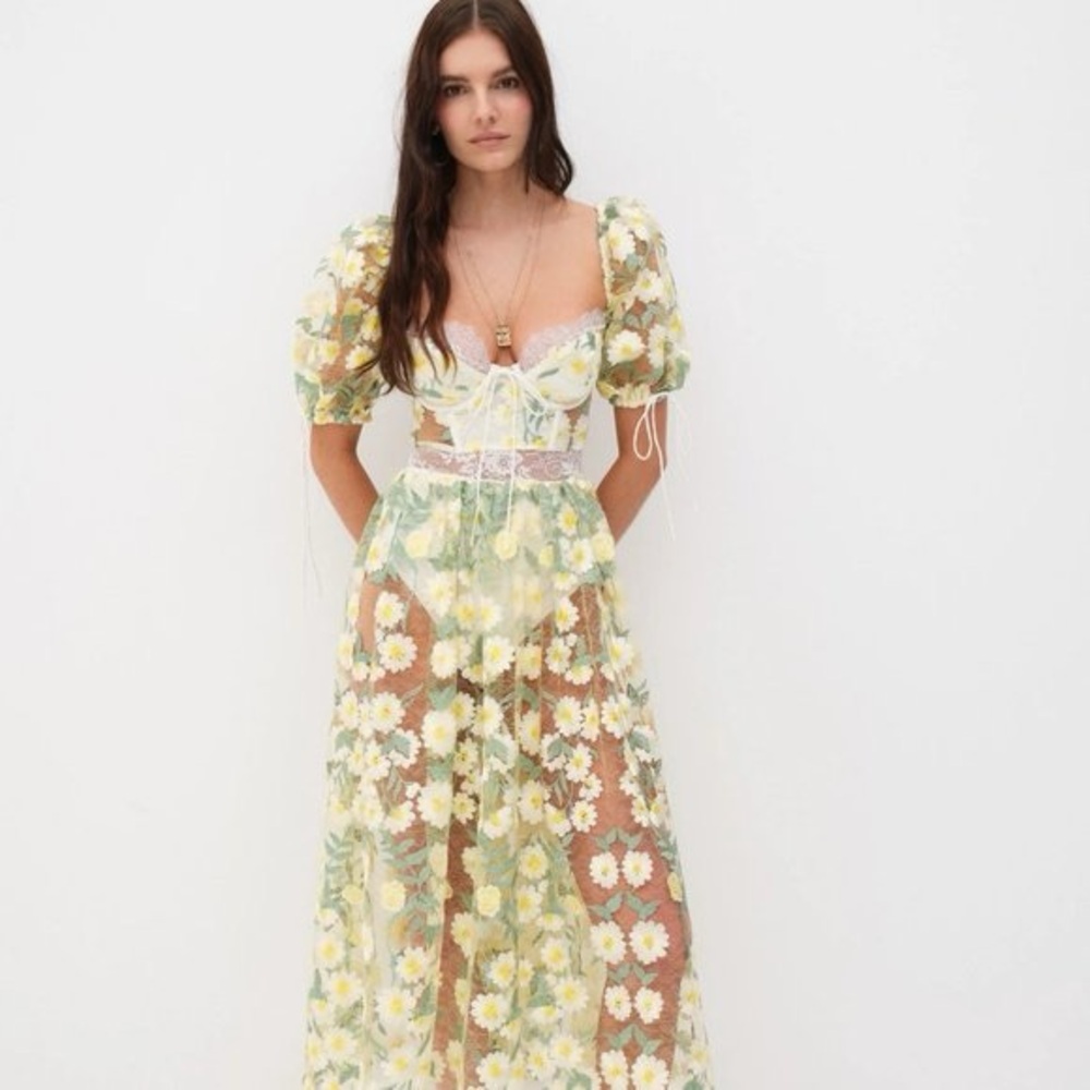For Love and Lemons Carson Midi Dress